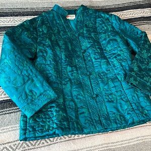 Vintage 100% Silk Jacket